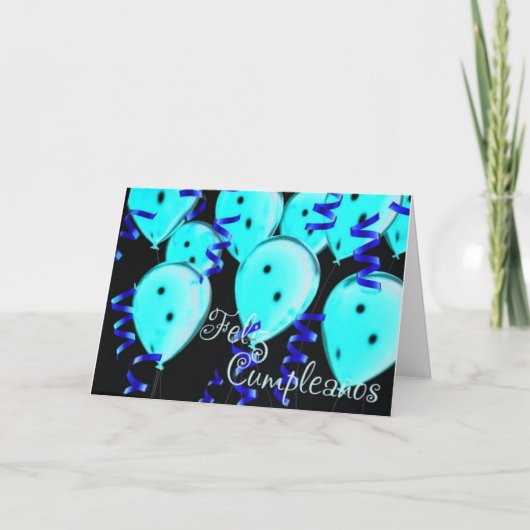 **FELIZ CUMPLEANOS*-HAPPY BIRTHDAY SPANISH KAART (Voorkant)