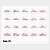 Feliz Cumpleaños hete roze Sticker (Vel)