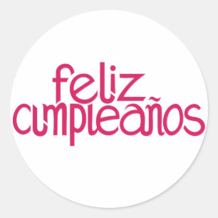 Feliz Cumpleaños hete roze Sticker