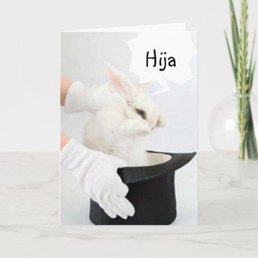 FELIZ CUMPLEANOS HIJA-HAPPY BIRTHDAY DAUGHTER KAART (Voorkant)