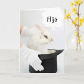 FELIZ CUMPLEANOS HIJA-HAPPY BIRTHDAY DAUGHTER KAART (Gele Bloem)