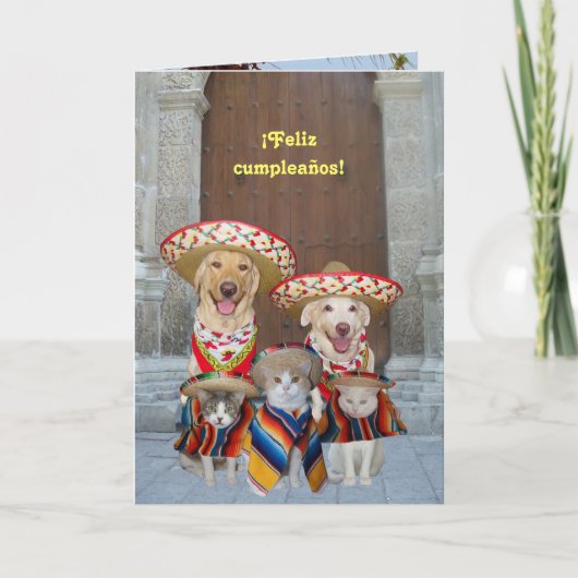 Feliz cumpleaños! kaart (Voorkant)