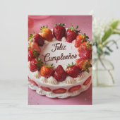 Feliz Cumpleaños Kaart (Staand voorkant)