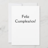 Feliz Cumpleaños Kaart (Achterkant)