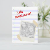 feliz cumpleanos kaart (Staand voorkant)