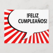 feliz cumpleanos komische zeepbel briefkaart (Voorkant)