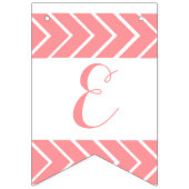 Feliz Cumpleaños - koraalkleur bunting vlag Vlaggetjes (Tweede vlag)