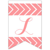 Feliz Cumpleaños - koraalkleur bunting vlag Vlaggetjes (Derde vlag)