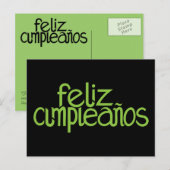 Feliz Cumpleaños limoen Briefkaart (Voorkant / Achterkant)