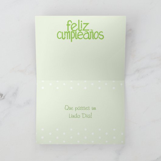 Feliz Cumpleaños limoen Kaart (Binnen)