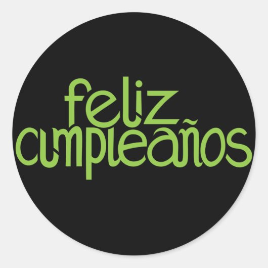 Feliz Cumpleaños limoen Sticker (Voorkant)