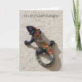 feliz cumpleaños lizard kaart (Voorkant)
