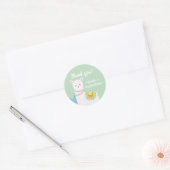 Feliz cumpleaños Llama Ronde Sticker (Envelop)