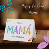 Feliz Cumpleaños Mamá Whimsical Kaart