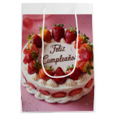 Feliz cumpleaños medium cadeauzakje (Achterkant)