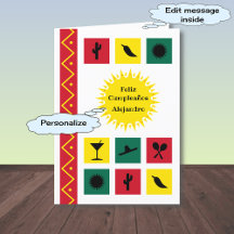 Feliz cumpleaños Mexicaans-geïnspireerde Birthday 