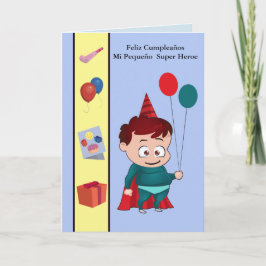 Feliz Cumpleaños mi pequeñoheld Kaart