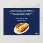 Feliz Cumpleaños naar El Comelón de Tamales Briefkaart (Achterkant)