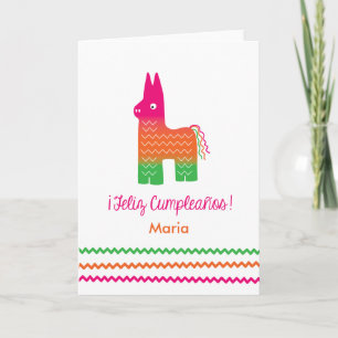 Feliz Cumpleaños Piñata Birthday Card Kaart