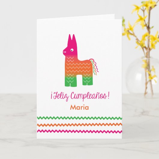 Feliz Cumpleaños Piñata Verjaardag Kaart