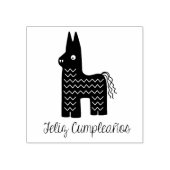 Feliz Cumpleaños Piñata Verjaardag Rubber Art Stem Rubberstempel (Afrduk)