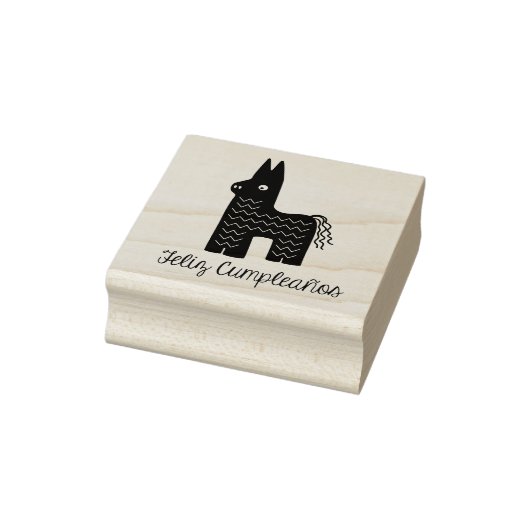 Feliz Cumpleaños Piñata Verjaardag Rubber Art Stem Rubberstempel (Stempel)