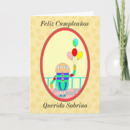 Feliz Cumpleaños Querido Sobrino II Kaart