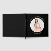 Feliz Cumpleaños Ronde Foto Zwart Gastenboek (Volledig)