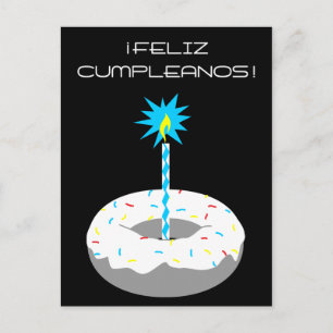 feliz cumpleanos rosquilla briefkaart
