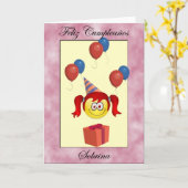 Feliz Cumpleaños sobrina Kaart (Gele Bloem)