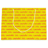 Feliz Cumpleaños Spaans Fiesta Groot Cadeauzakje (Voorkant)