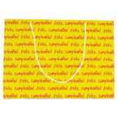 Feliz Cumpleaños Spaans Fiesta Groot Cadeauzakje (Achterkant)