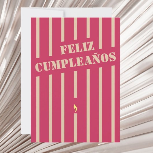 Feliz cumpleaños Spaans wenskaart