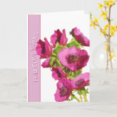 "feliz cumpleaños" Spaanse gelukskaart Kaart (Gele Bloem)