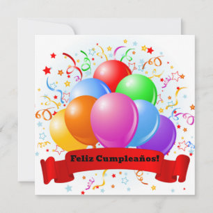 Feliz Cumpleaños! Spaanse verjaardag Kaart