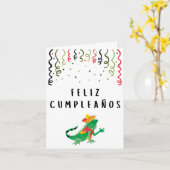 Feliz cumpleaños Spaanse verjaardag Kaart (Gele Bloem)