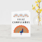 Feliz cumpleaños Spaanse verjaardag Kaart (Gele Bloem)