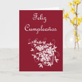 Feliz Cumpleaños Spaanse verjaardag met bloemen Kaart (Gele Bloem)