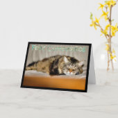 Feliz Cumpleaños Spaanse verjaardag met kitty cat Kaart (Gele Bloem)