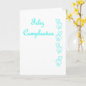 Feliz Cumpleaños Spaanse verjaardag met liefdeshar Kaart (Gele Bloem)