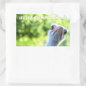 Feliz cumpleaños, Spaanse verjaardag Rechthoekige Sticker (Tas)