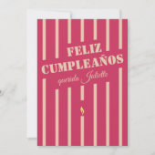 Feliz cumpleaños Spaanse verjaardagskaart (Voorkant)