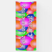 ¡Feliz cumpleaños! Spandoek (Verticaal)