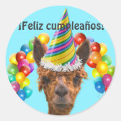 Feliz Cumpleanos Sticker (Voorkant)