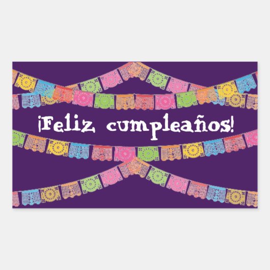 Feliz Cumpleanos Sticker (Voorkant)