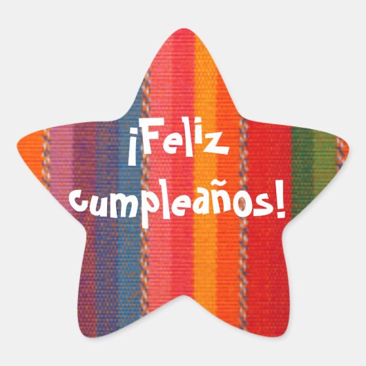 Feliz Cumpleanos Sticker (Voorkant)