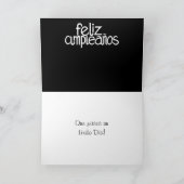 Feliz Cumpleaños witte Kaart (Binnen)