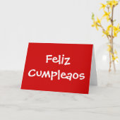 Feliz Cumpleaos - SPAANS **GELUKKIGE VERJAARDAG** Kaart (Gele Bloem)