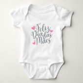 Feliz Dia Das Mães Happy Moederdag | Bodysuit (Voorkant)