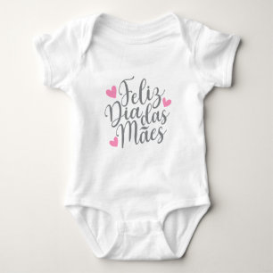 Feliz Dia Das Mães Happy Moederdag   Bodysuit